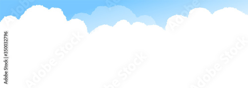 真夏　青い空　白い雲　背景
