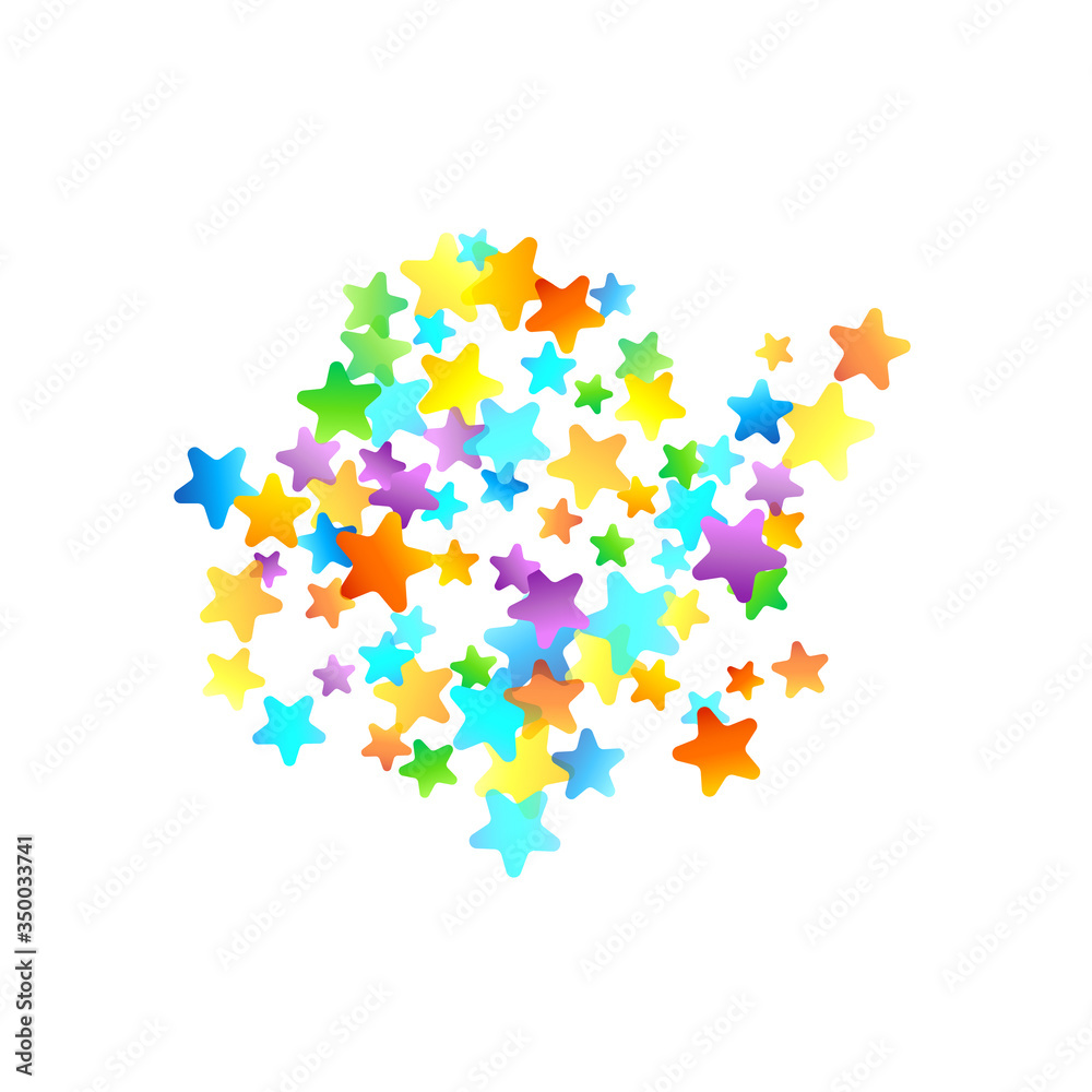 Rainbow Festive Confetti. Carnival Star Falling. Rainbow Festive Confetti. Carnival Star Falling.