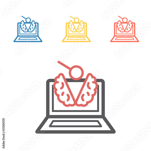 Online psychological help vector illustration. Psychotherapy concept