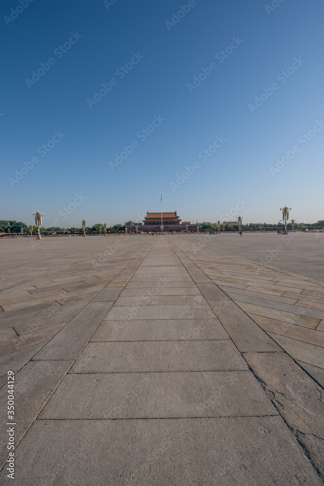 Tiananmen square in a sunny day