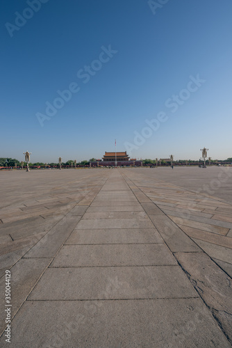 Tiananmen square in a sunny day