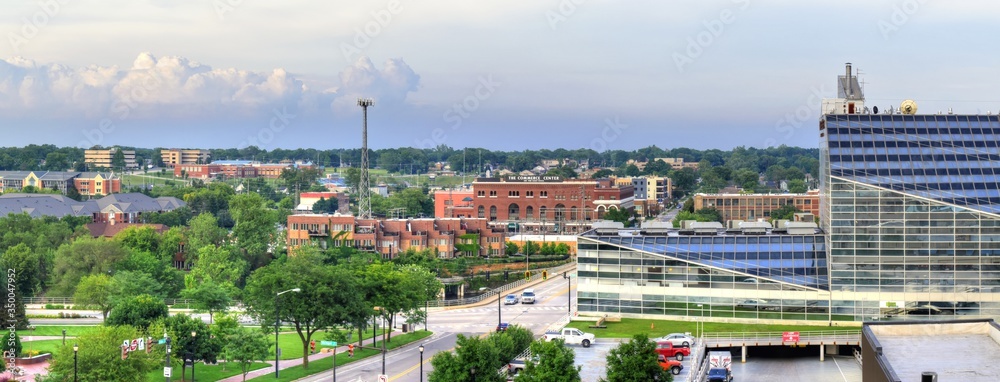 Panoramic view of South Bend, Indiana