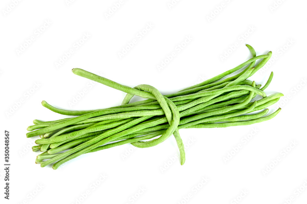 Long bean or cowpea isolated on white background Long bean or cowpea isolated on white background