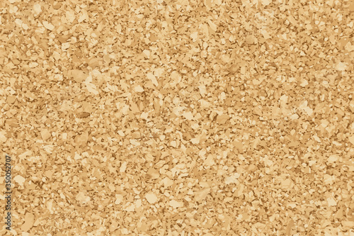 Brown yellow color of cork textured background (Vector)