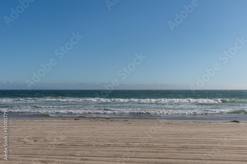 Fototapeta Naklejka Na Ścianę i Meble -  Beautiful sunny day at the Zuma beach, Malibu, Southern California