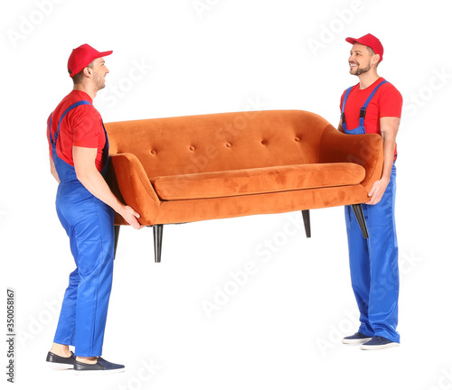 Loaders carrying furniture ...