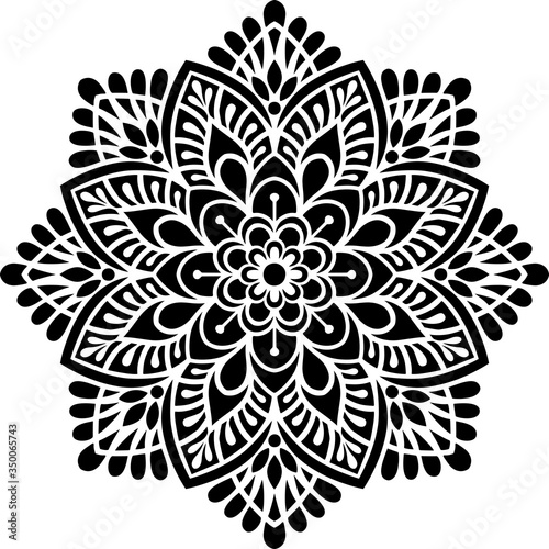 Mandala Pattern Stencil doodles sketch