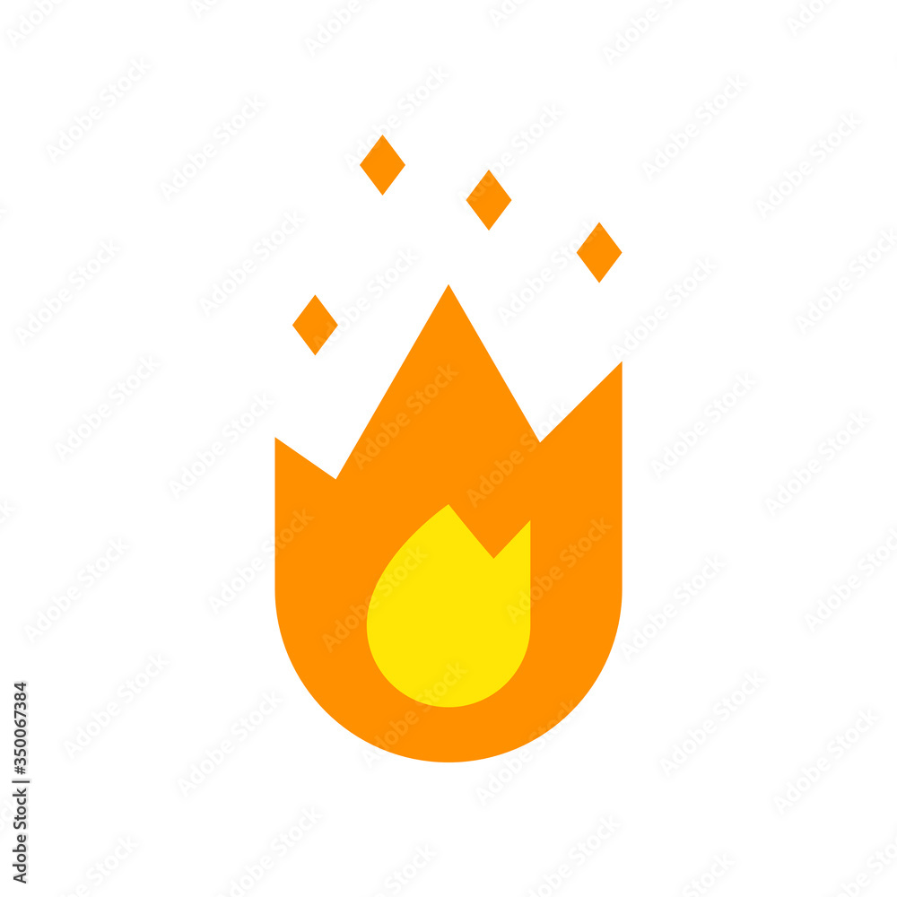 The best fire icon, illustration vector. Suitable for many purposes.