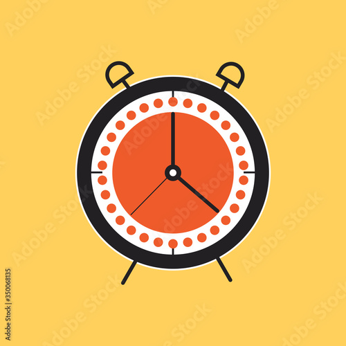 Alarm Clock icon flat design