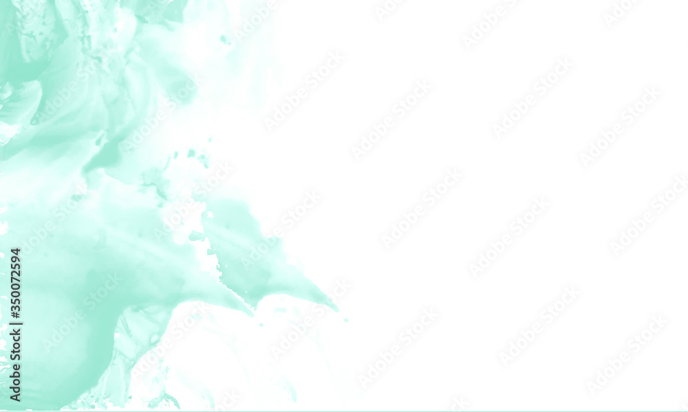 Obraz premium abstract green grass pastel watercolor background with watercolor splashes