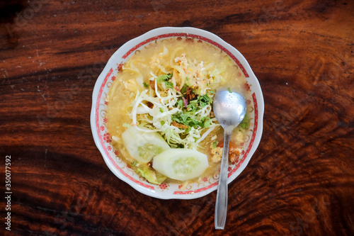 Miedes boiled, traditional food noodle from Pundong, Bantul, Yogyakarta.
