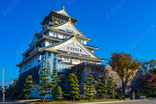 Japan. Osaka. Samurai castl...