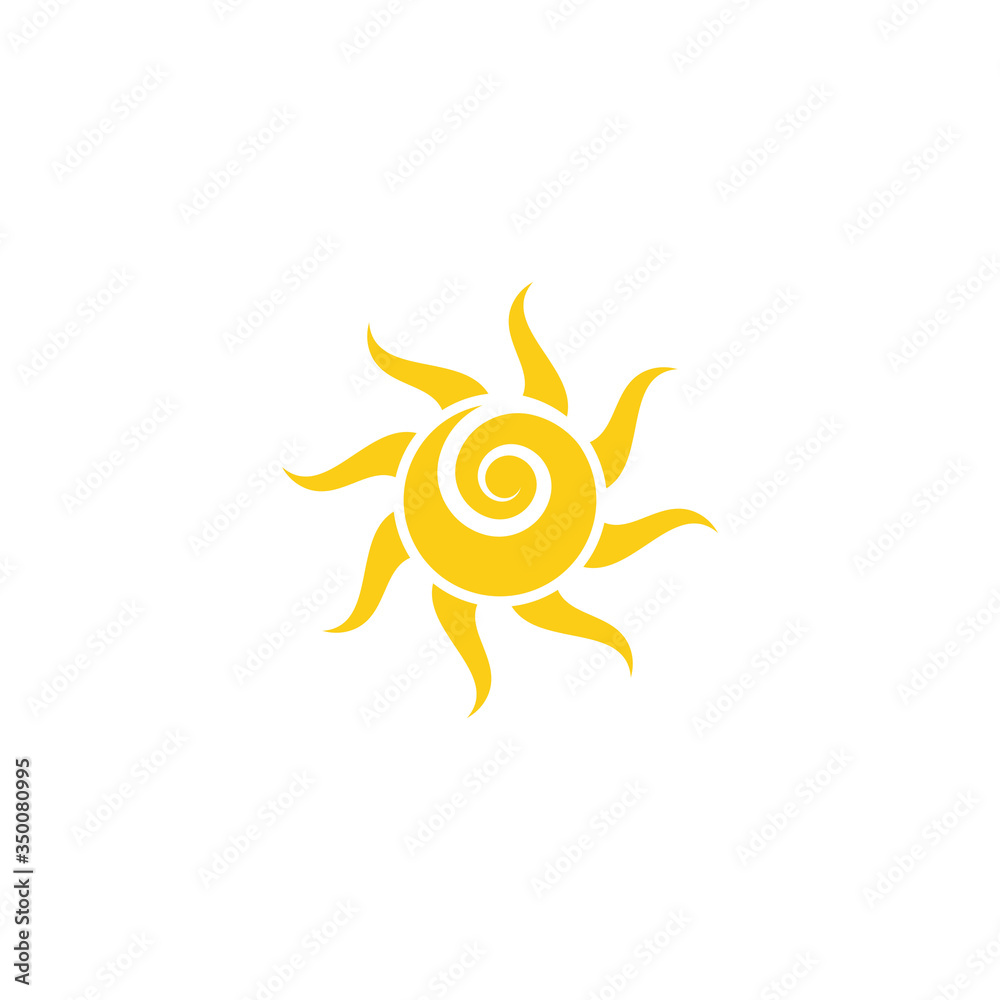 Vector Icon Logo Template Sun Vector Icon Logo Template Sun