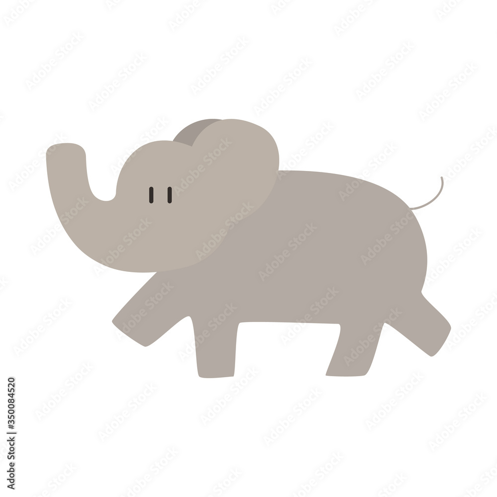 Cute Elephant Vector