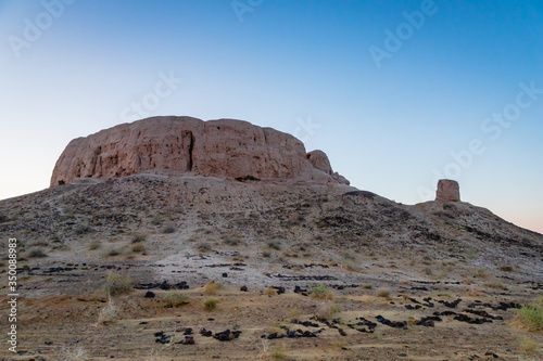 Chilpik Tower of Silence, an ancient Zoroastrian burial site in Nukus, Karakalpakstan, Uzbekistan photo