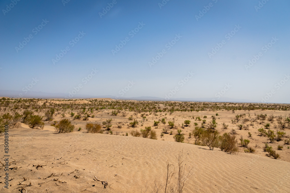 desert / sand dune landscape view near Yazd in Iran