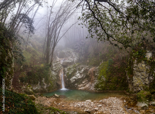 фотографія waterfall in sassinoro widow bridge