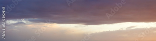 Web banner with clouds