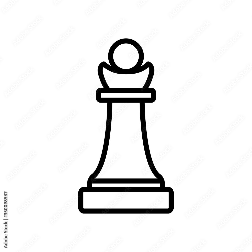 chess - strategy icon vector design template