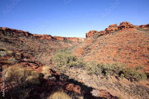 Amazing rock formations of the Great Valley, Kings Canyon. Australia