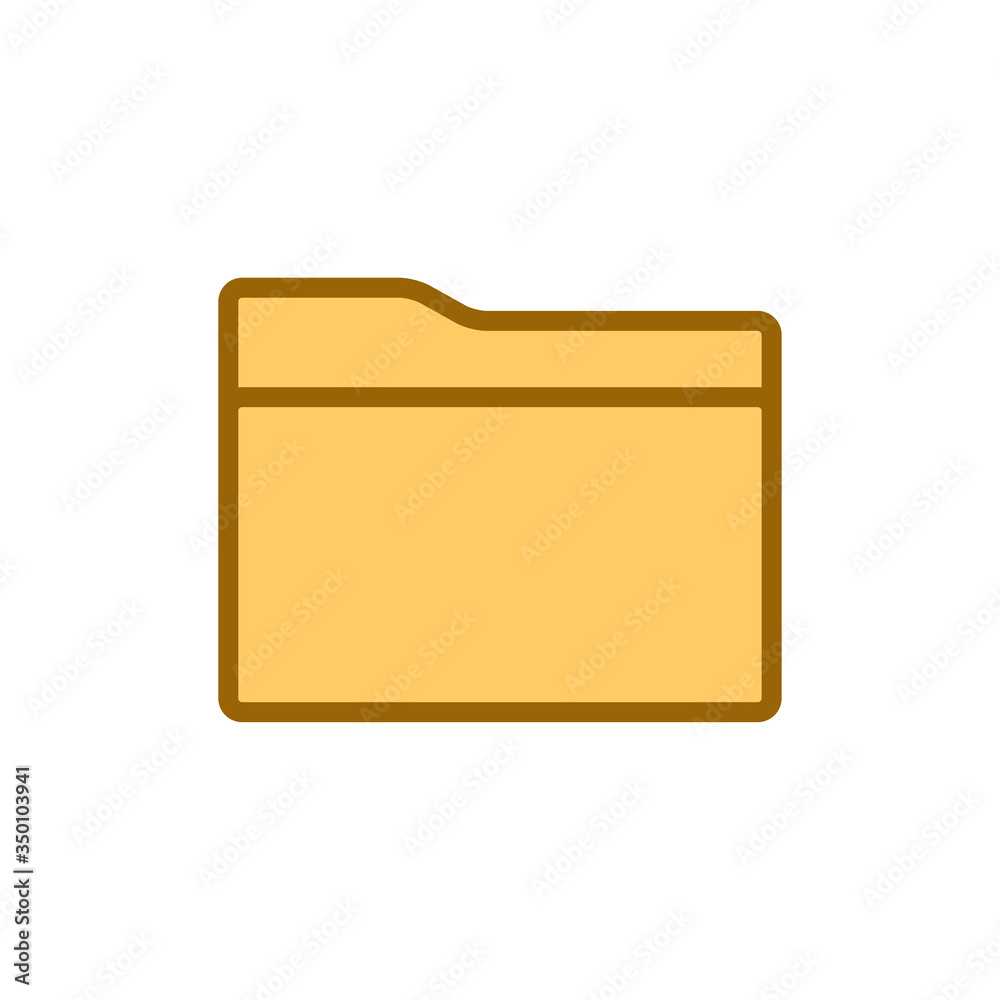 folder - music file icon vector design template