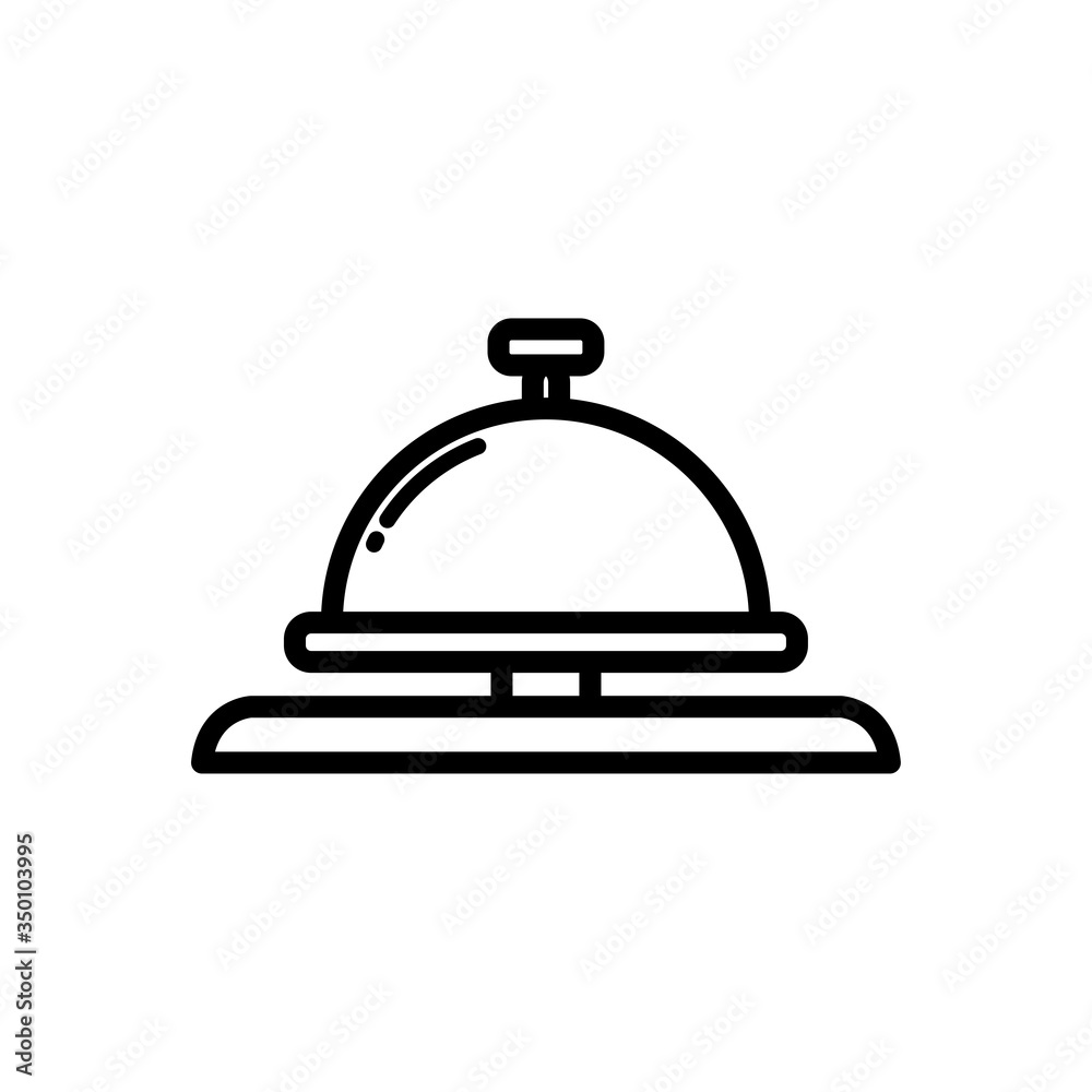 reception bell - hotel icon vector design template reception bell - hotel icon vector design template