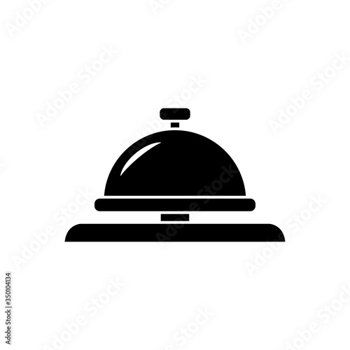 reception bell - hotel icon vector design template