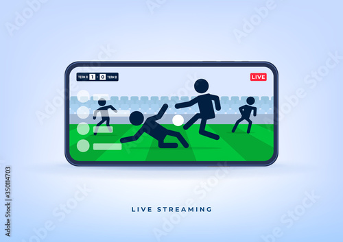 Soccer or football league live streaming on mobile phone. Watch any live football match online.