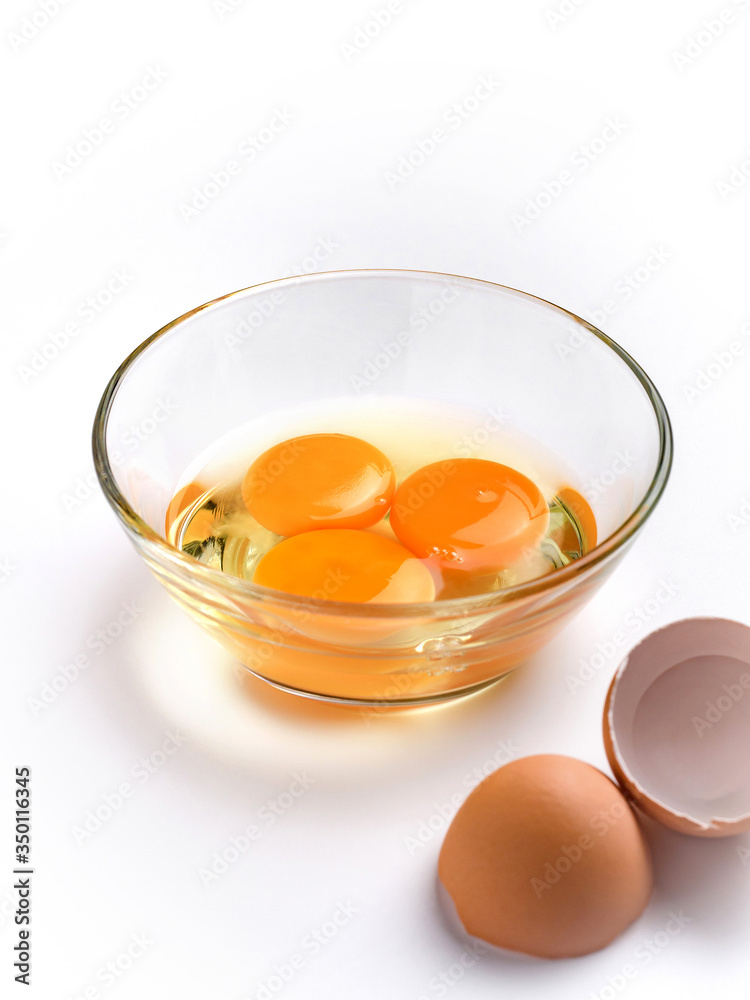 Organic chicken eggs food ingredients concept Organic chicken eggs food ingredients concept