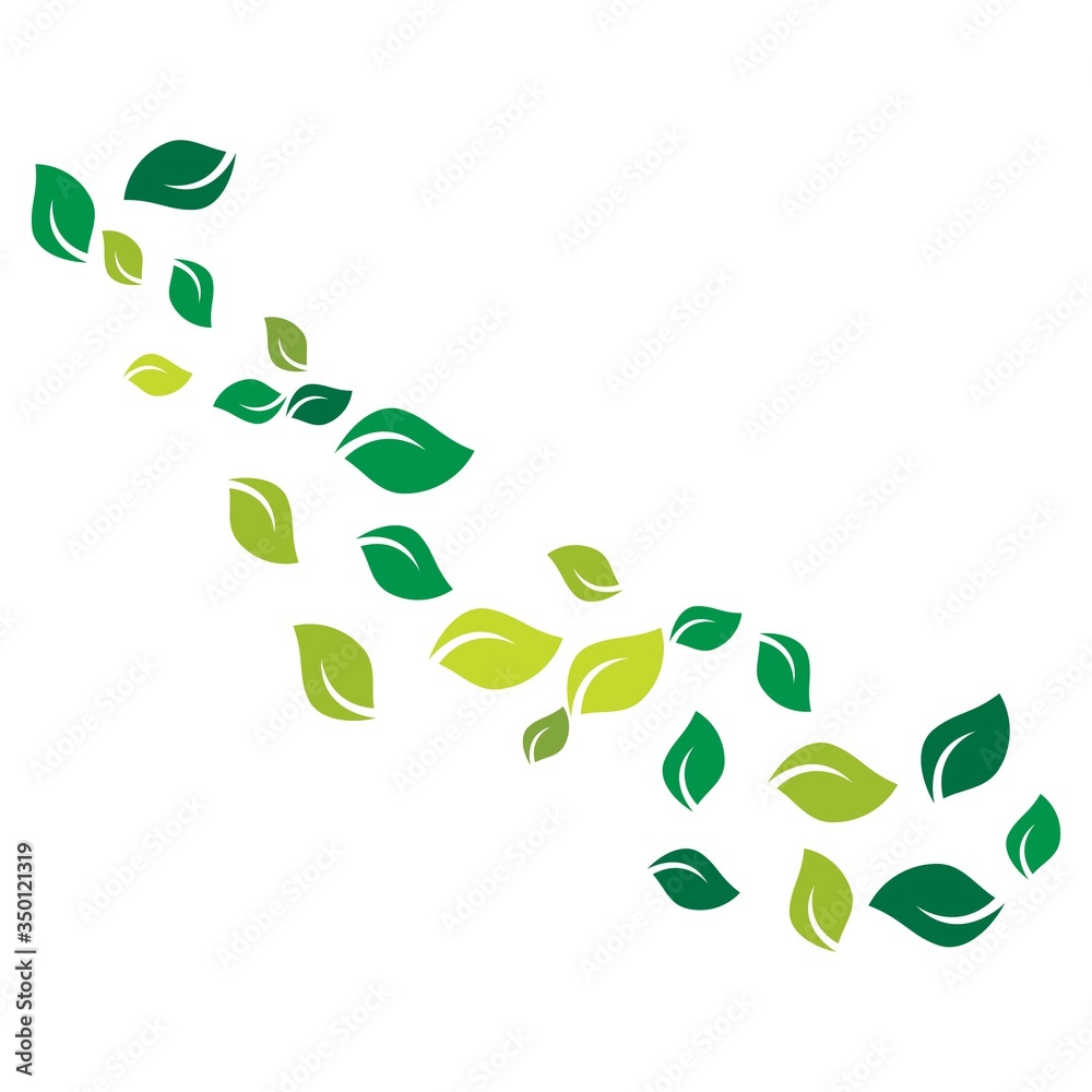 Leaves background pattern vector Leaves background pattern vector