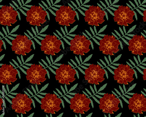 Seamless pattern with brown...