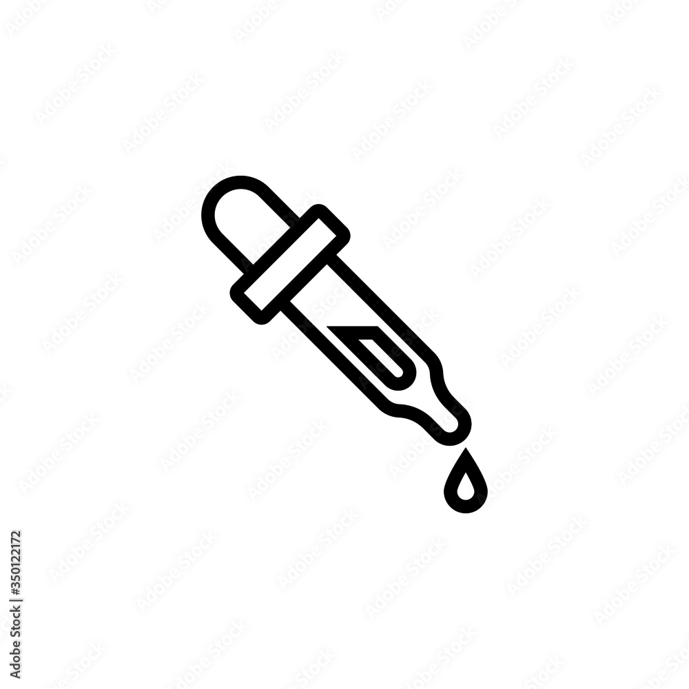 Dosage medical tool icon vector in linear, outline style design isolated on white background, icon illustration, eps 10 Dosage medical tool icon vector in linear, outline style design isolated on white background, icon illustration, eps 10