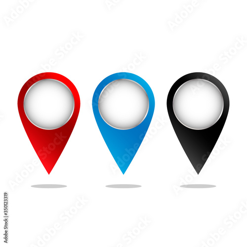 Free Download set of bright map pointers - GFXLoad
