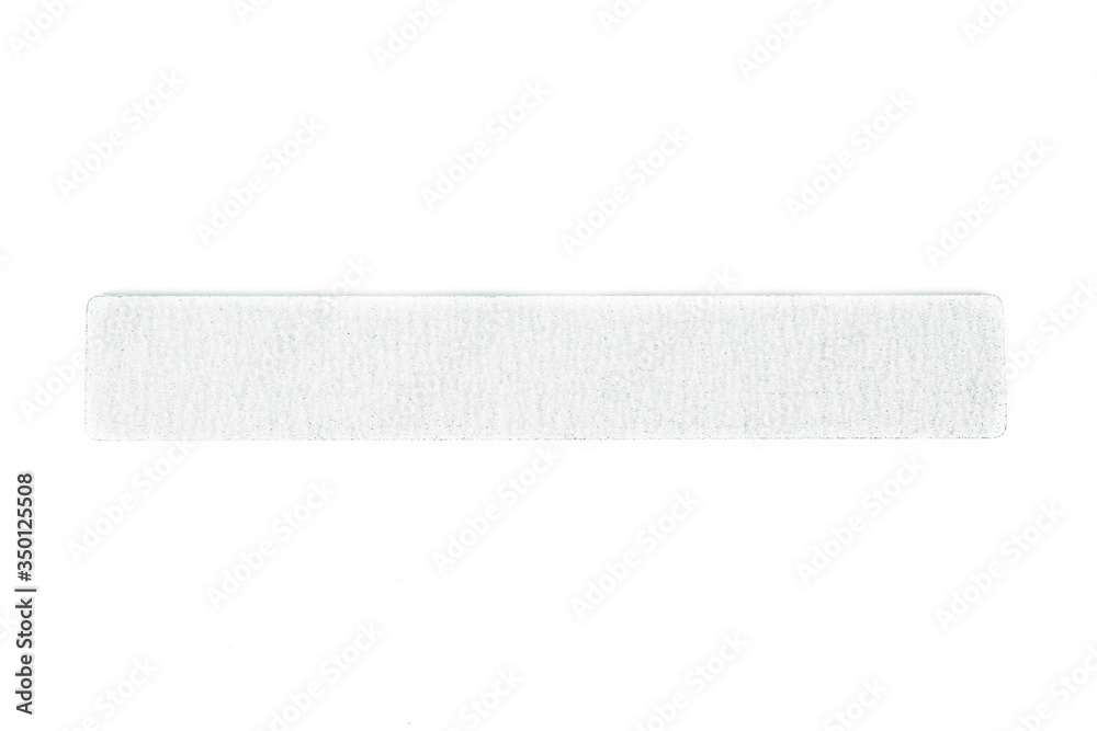 Nail files isolated on white background. The concept of manicure, body care. Creative background, copy space. Nail files isolated on white background. The concept of manicure, body care. Creative background, copy space.
