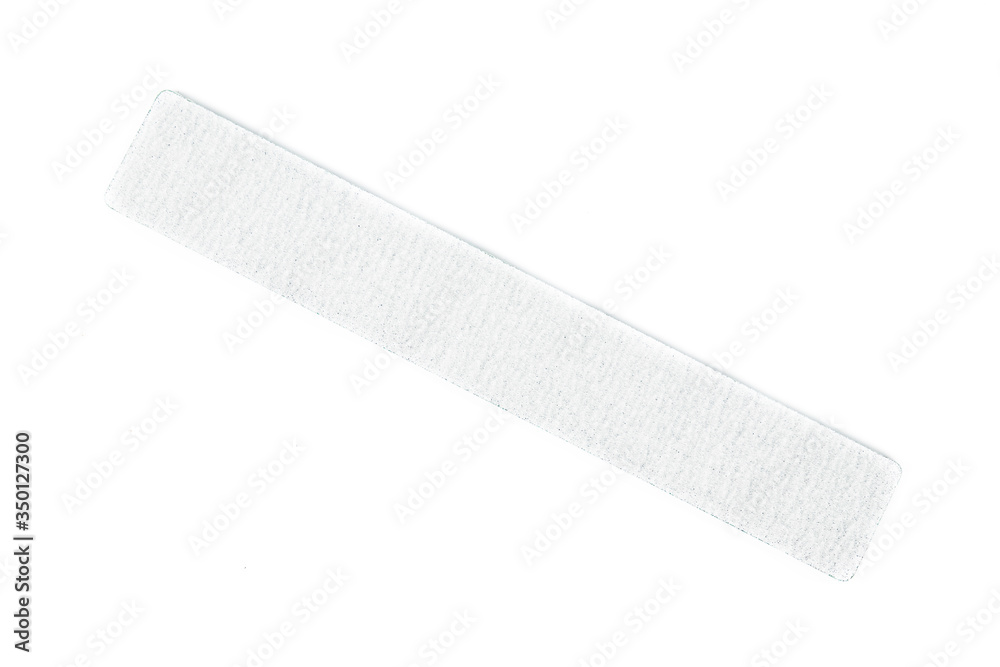 Nail files isolated on white background. The concept of manicure, body care. Creative background, copy space. Nail files isolated on white background. The concept of manicure, body care. Creative background, copy space.