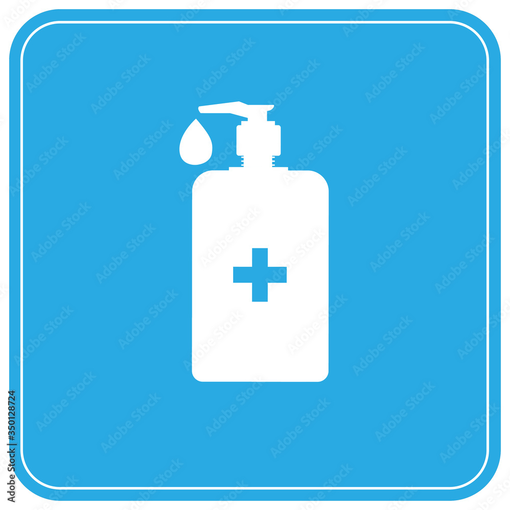 Hand sanitizer pump bottle, washing gel, alcohol gel. Hand wash vector. Hand wash gel character design. Hand wash gel and Bacteria vector.