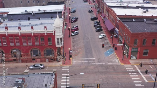 Old Downtown Street Scene, Guthrie, Oklahoma, USA photo