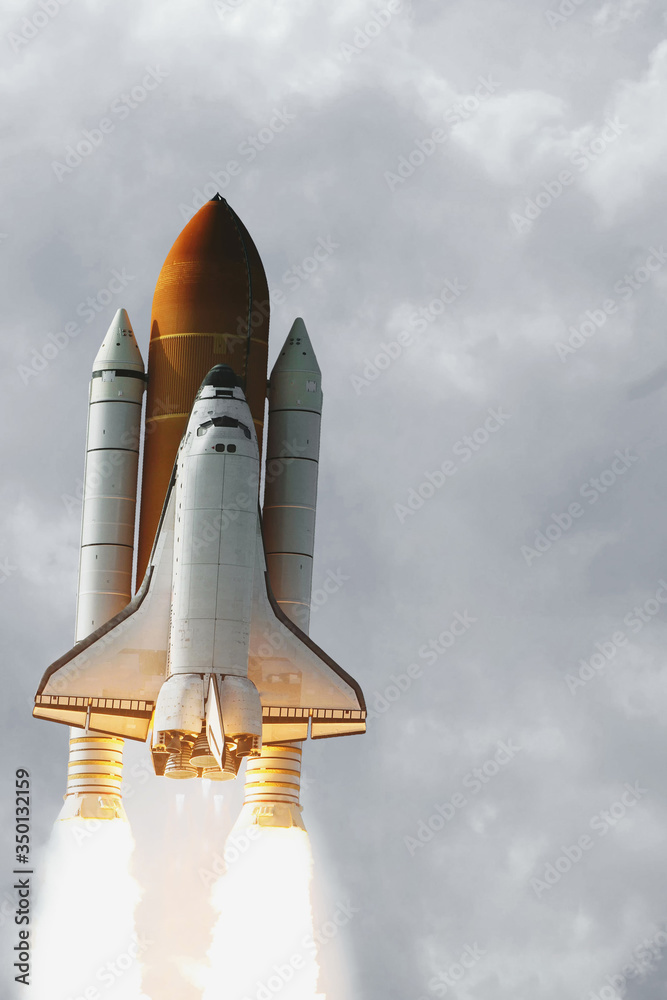 Liftoff of the rocket. The elements of this image furnished by NASA.