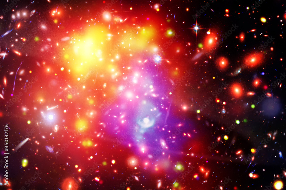 Fototapeta premium Beautiful universe. Galaxies and stars. The elements of this image furnished by NASA.