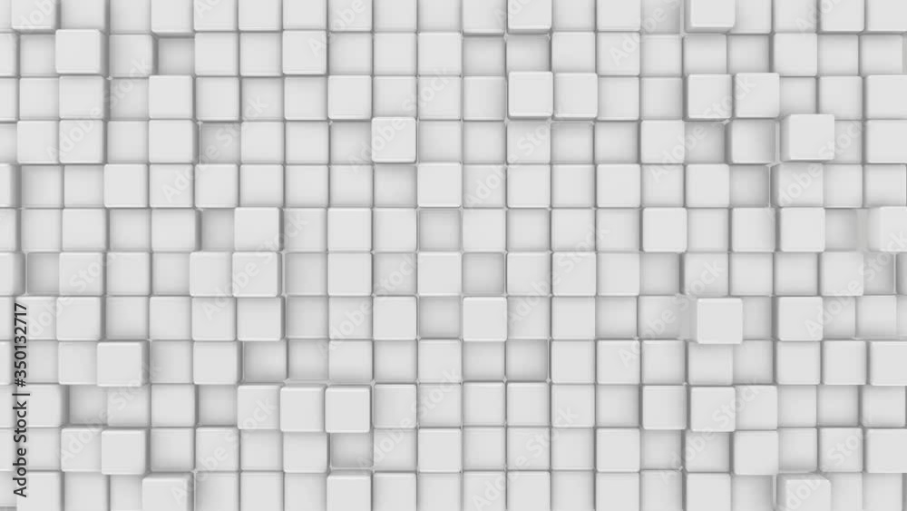 The square brick surface that moves in a grid Suitable for use as a graphic background.