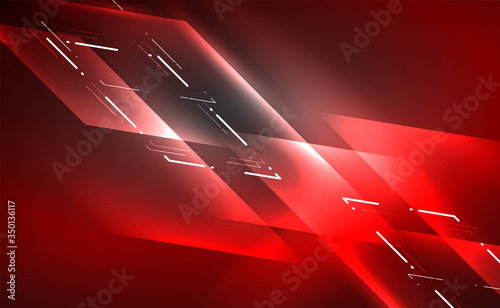 Dynamic neon shiny abstract background. Trendy abstract layout template for business or technology presentation, internet poster or web brochure cover, wallpaper