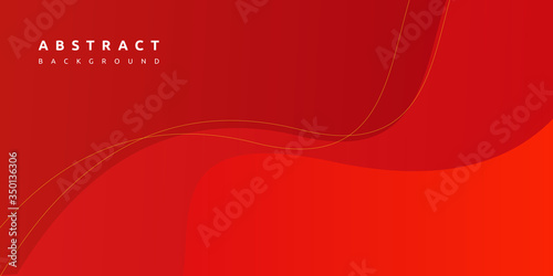 Abstract colorful red curve background