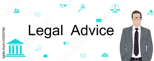Corporate Lawyer, Advisor Flat Vector Character. Advocate, Consultant Holding Signed Business Agreement, Contract. Law and Justice Symbols. Successful Negotiations. Legal advice. 