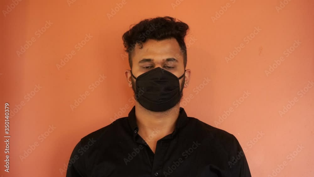 masked man on isolated background masked man on isolated background
