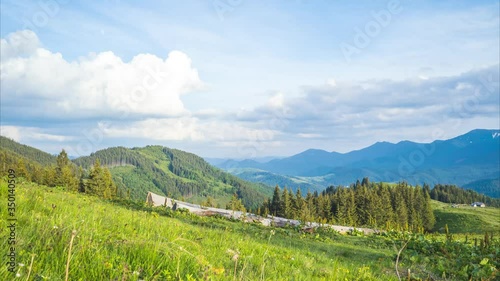 mountain landscape in the summer