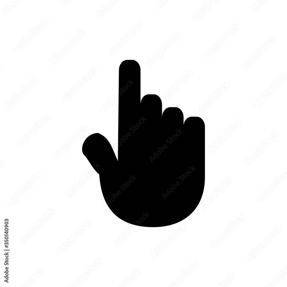 Hand Pointer Vector Icon Design Template Hand Pointer Vector Icon Design Template