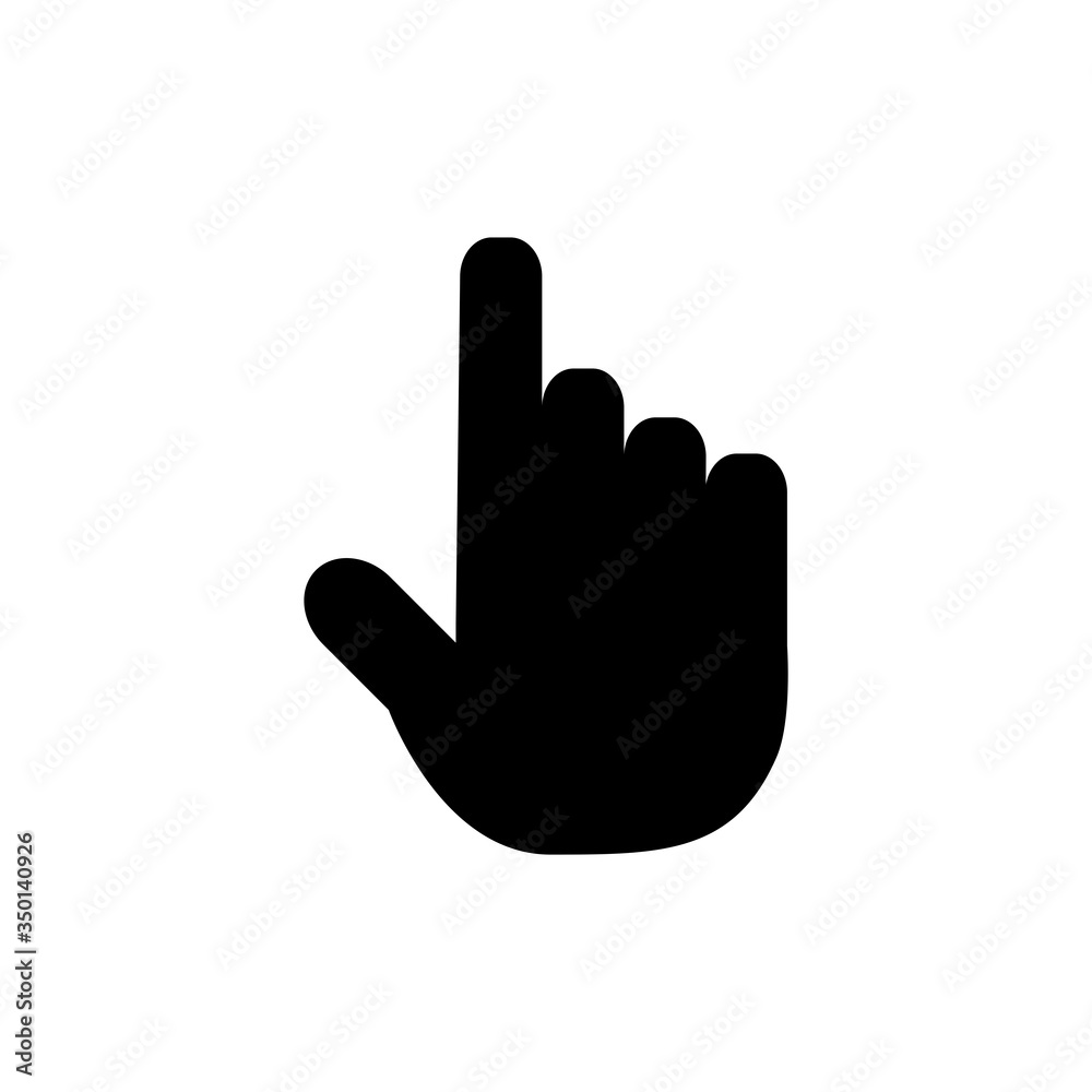Hand Pointer Vector Icon Design Template Hand Pointer Vector Icon Design Template
