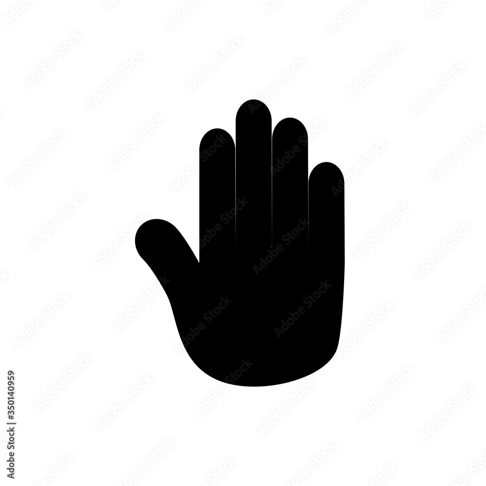 Hand Pointer Vector Icon Design Template