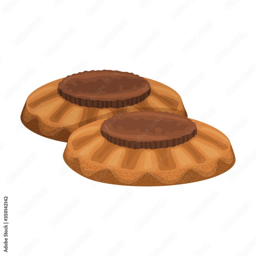 Cookies vector icon.Cartoon vector icon isolated on white background cookies. Cookies vector icon.Cartoon vector icon isolated on white background cookies.