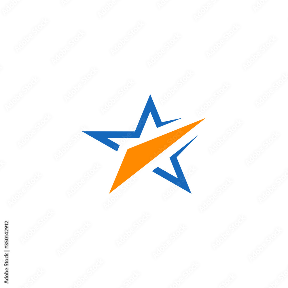 Star logo design template vector Star logo design template vector